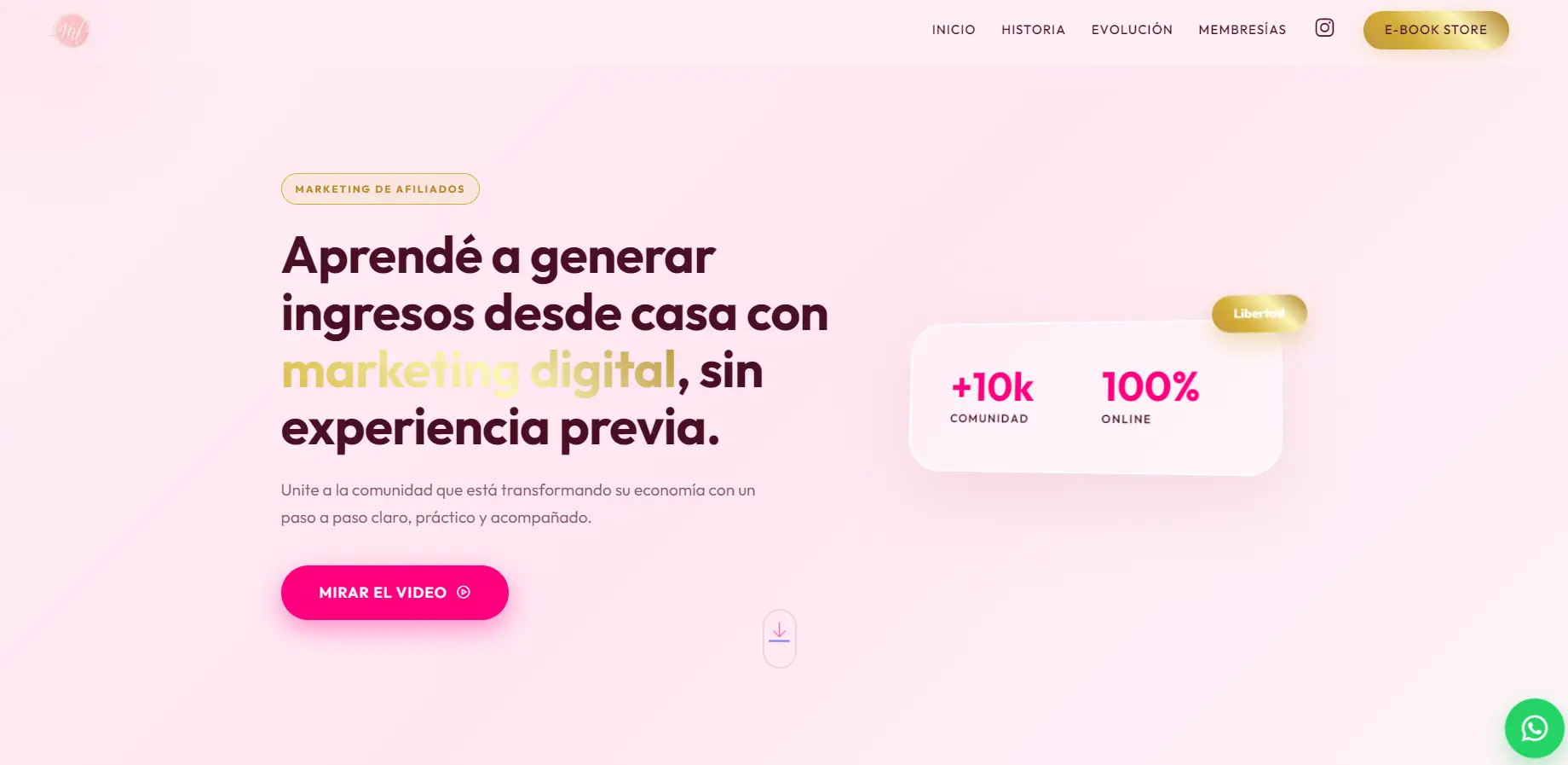 Marisol Ferraggini Web Desktop