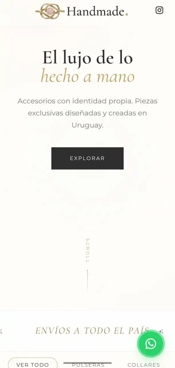 Handmade Accesorios Web Mobile