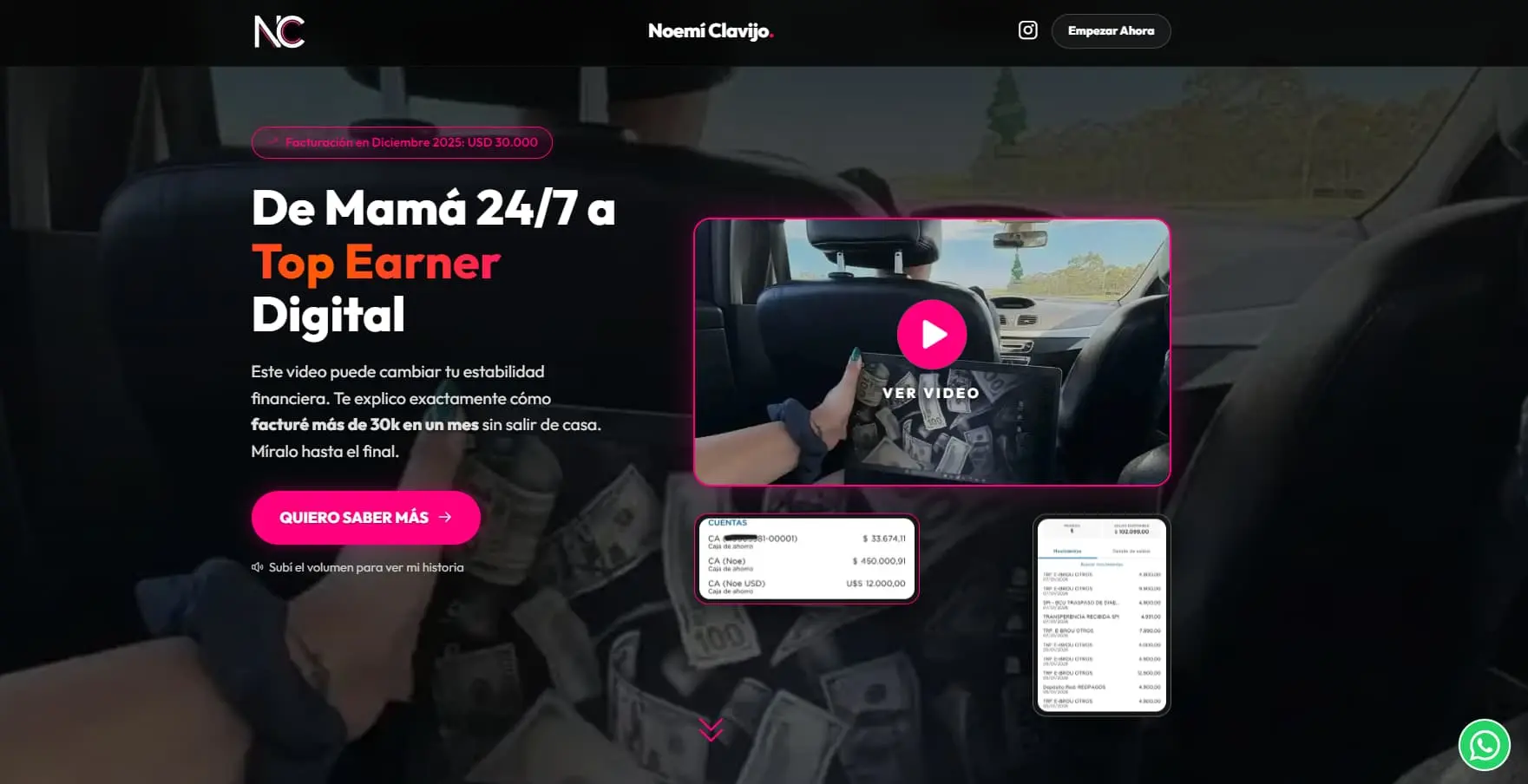 Noemí Clavijo Web Desktop